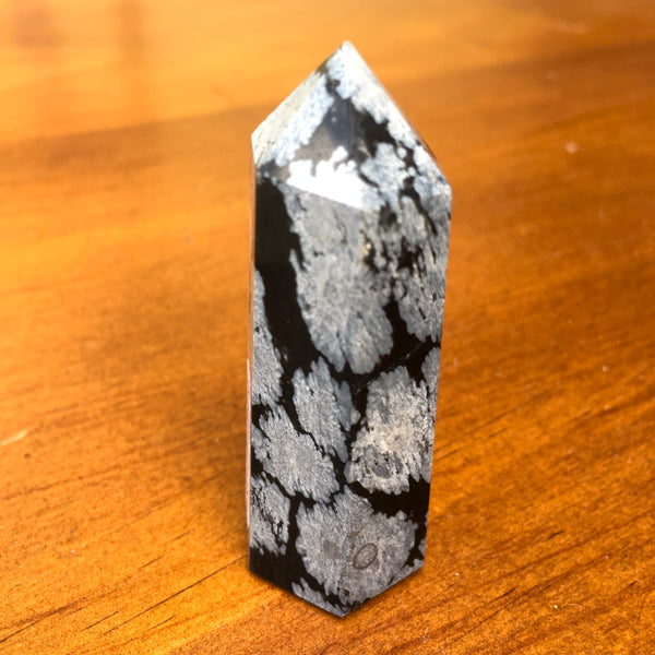 Snowflake Obsidian Point