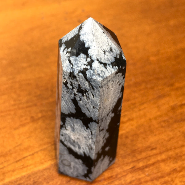 Snowflake Obsidian Point