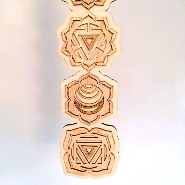 Seven Chakra Wood Wall Decoration