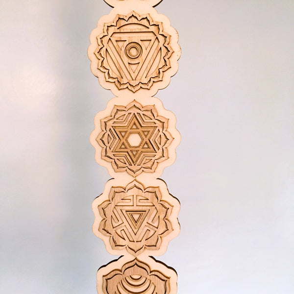 Seven Chakra Wood Wall Decoration