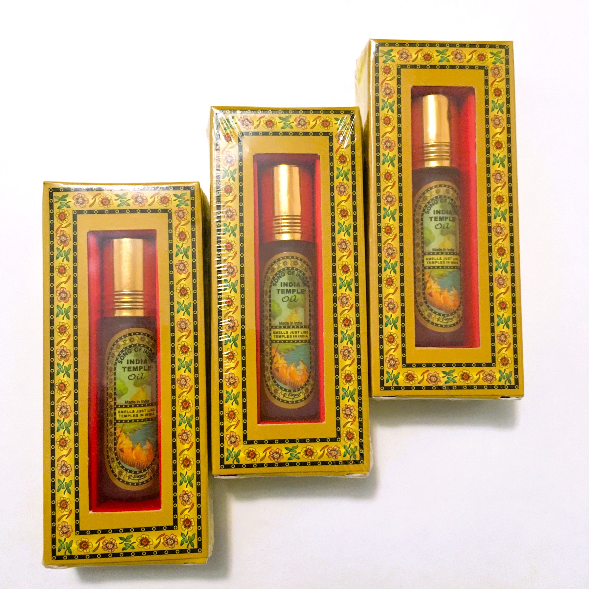 Temple of India Scented Roll On Oil 8ml. Perfume, Song of India