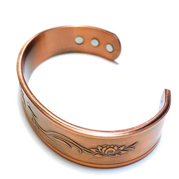 Copper Magnetic Bracelet with Om Symbol adjustable Unisex