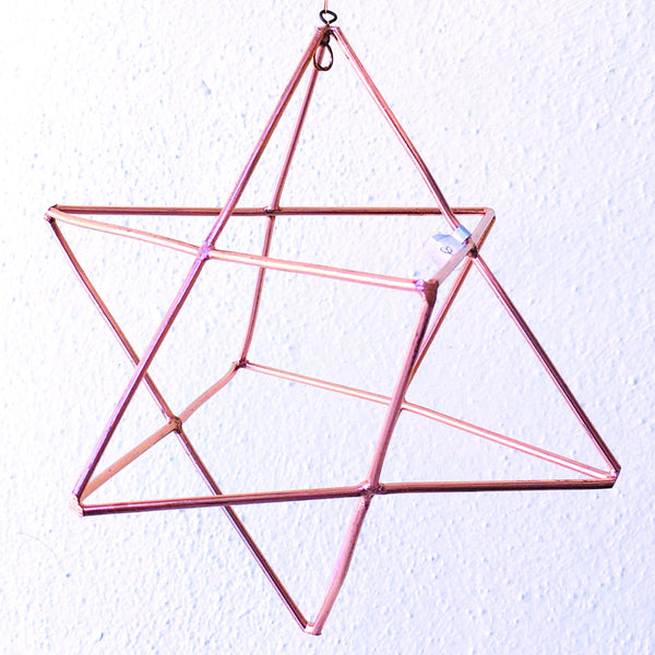 Copper Merkaba hanging decoration