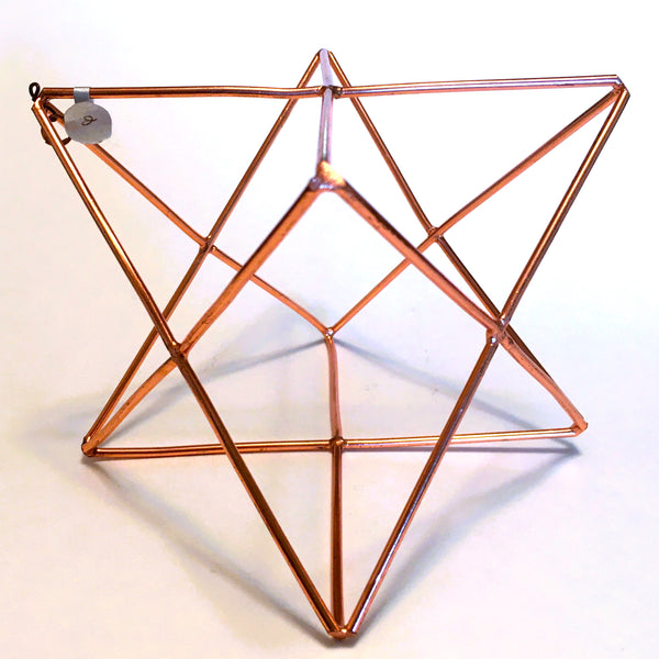 Copper Merkaba hanging decoration