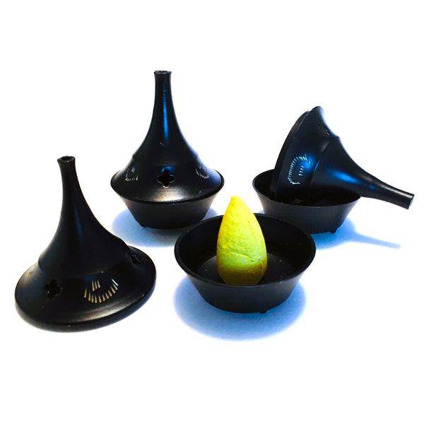 Mini Black Metal  Incense Cone Burner