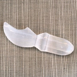 Selenite Dagger Knife Crystal Polish small