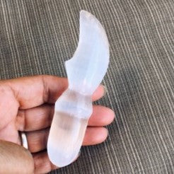 Selenite Dagger Knife Crystal Polish small