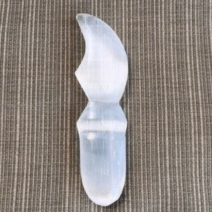 Selenite Dagger Knife Crystal Polish small