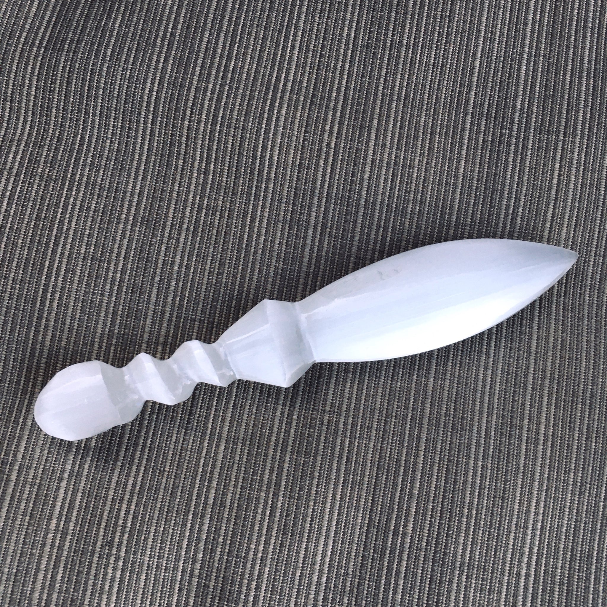 Selenite Dagger Knife Point Crystal Polish