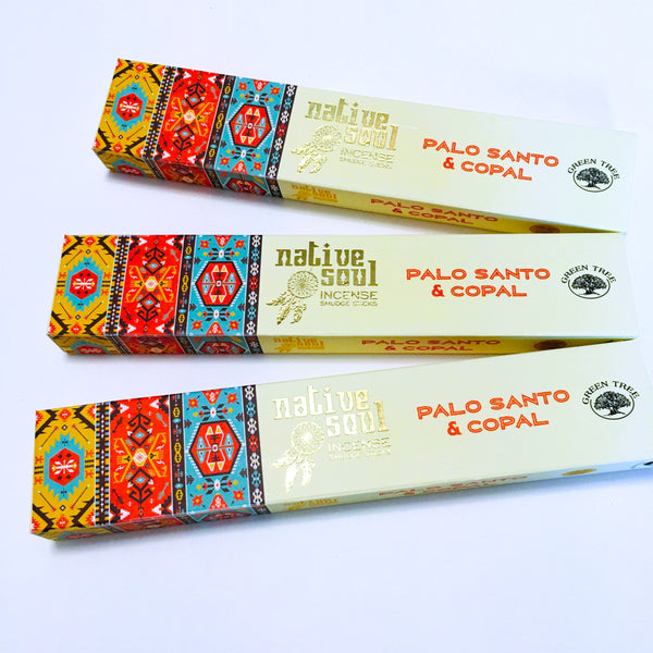 Native Soul Incense Smudge Sticks Palo Santo & Copal