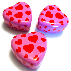 Mini Heart Shaped Metal Tin Box with Lid Gift Box