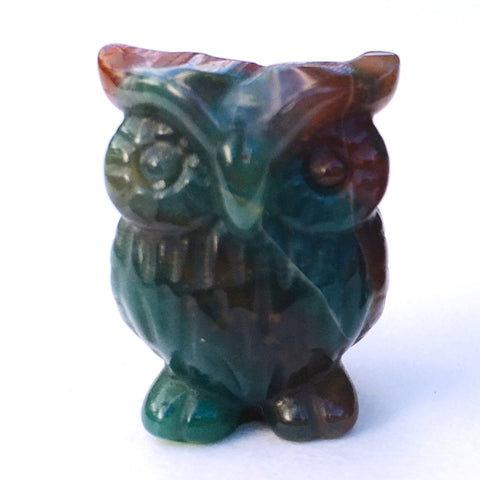 Mini Crystal Owl Indian Agate