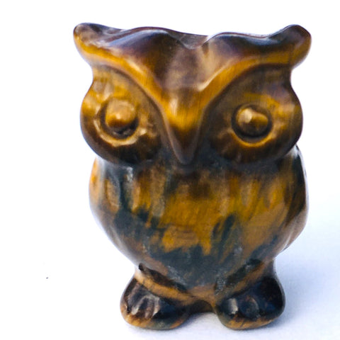 Mini Crystal Owl Tiger Eye
