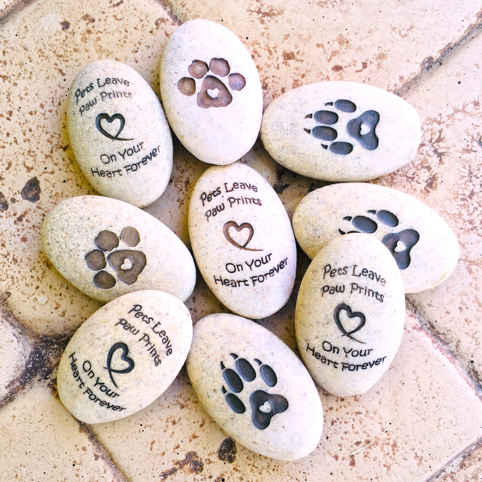 Pets Leave Paw Prints On Your Heart Forever Pawsitive Stone