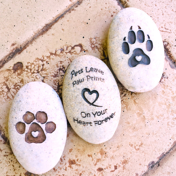 Pets Leave Paw Prints On Your Heart Forever Pawsitive Stone