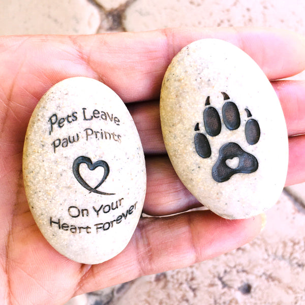 Pets Leave Paw Prints On Your Heart Forever Pawsitive Stone