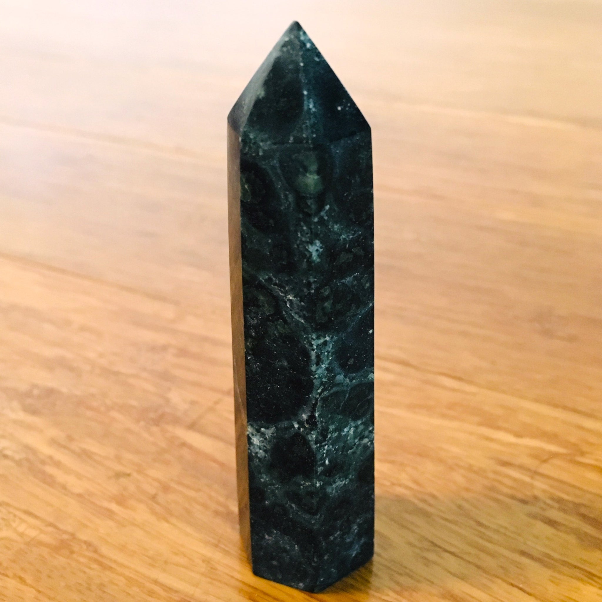 Kambaba Jasper Point Hexagonal Obelisk