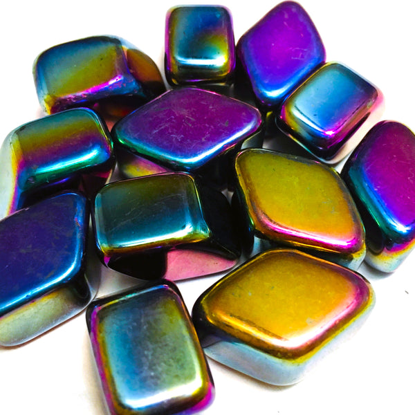 Rainbow Hematite Tumbled