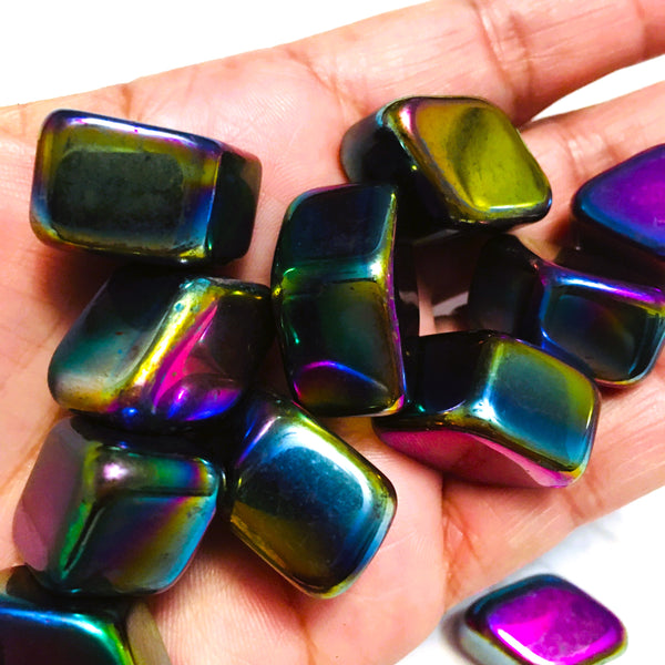 Rainbow Hematite Tumbled