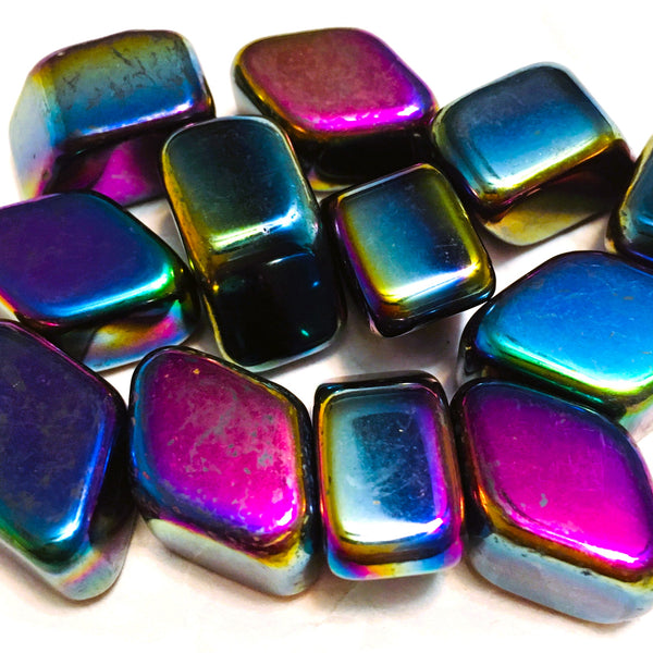Rainbow Hematite Tumbled