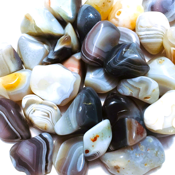 Gray Agate Tumbled