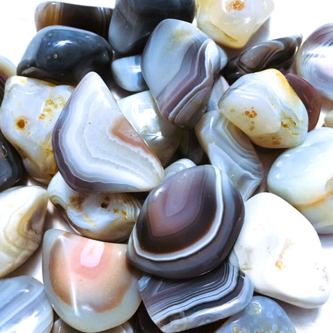 Gray Agate Tumbled