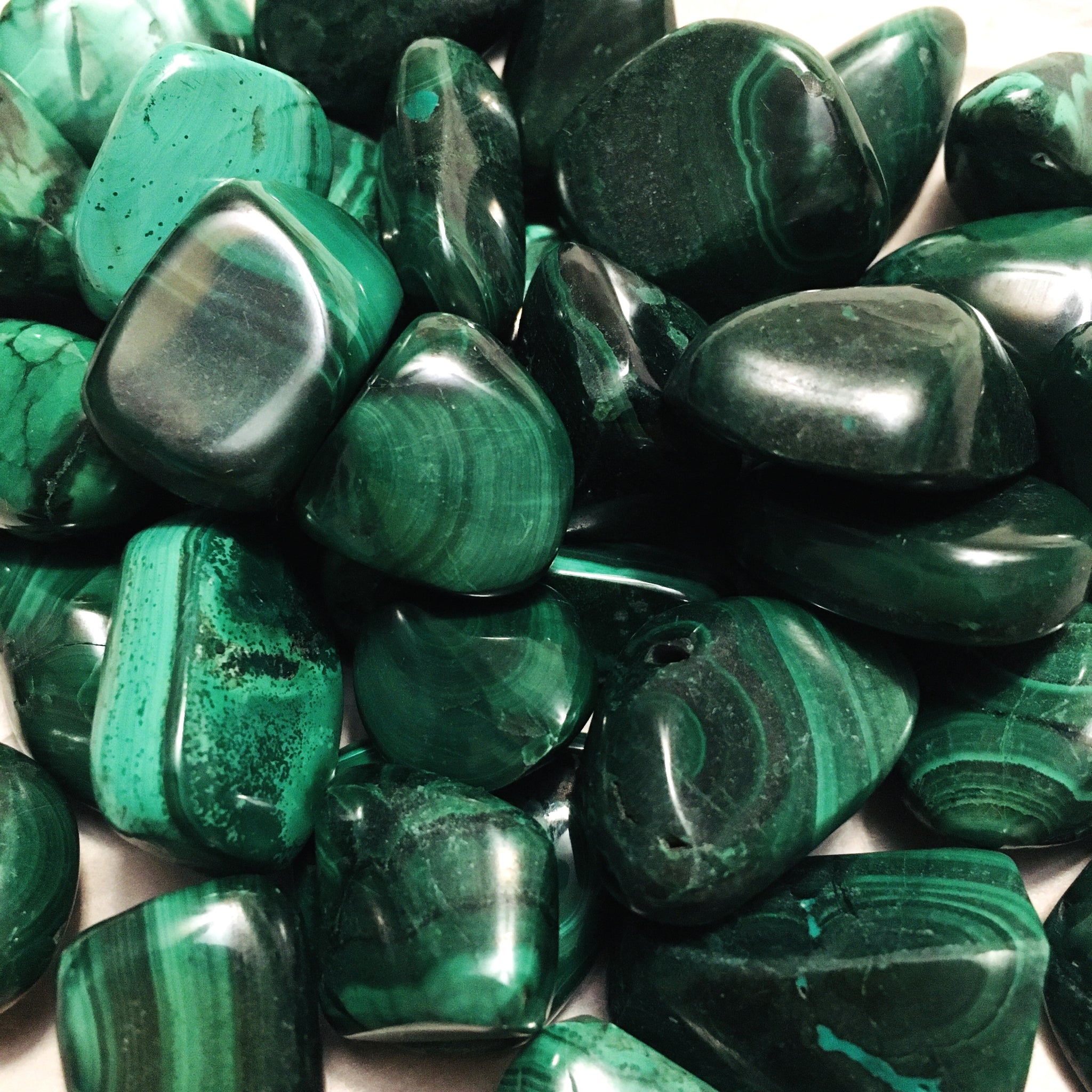 Malachite Tumbled