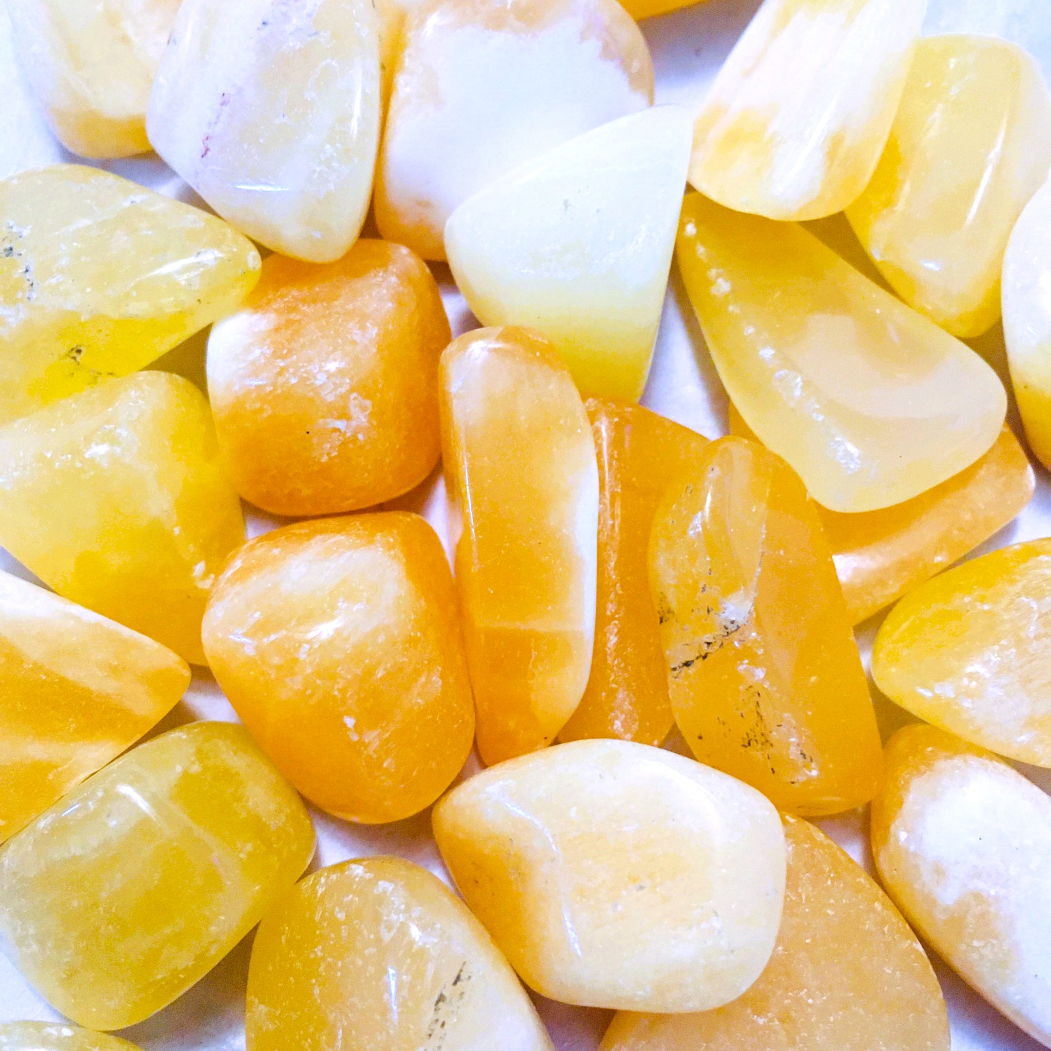 Orange Calcite Tumbled