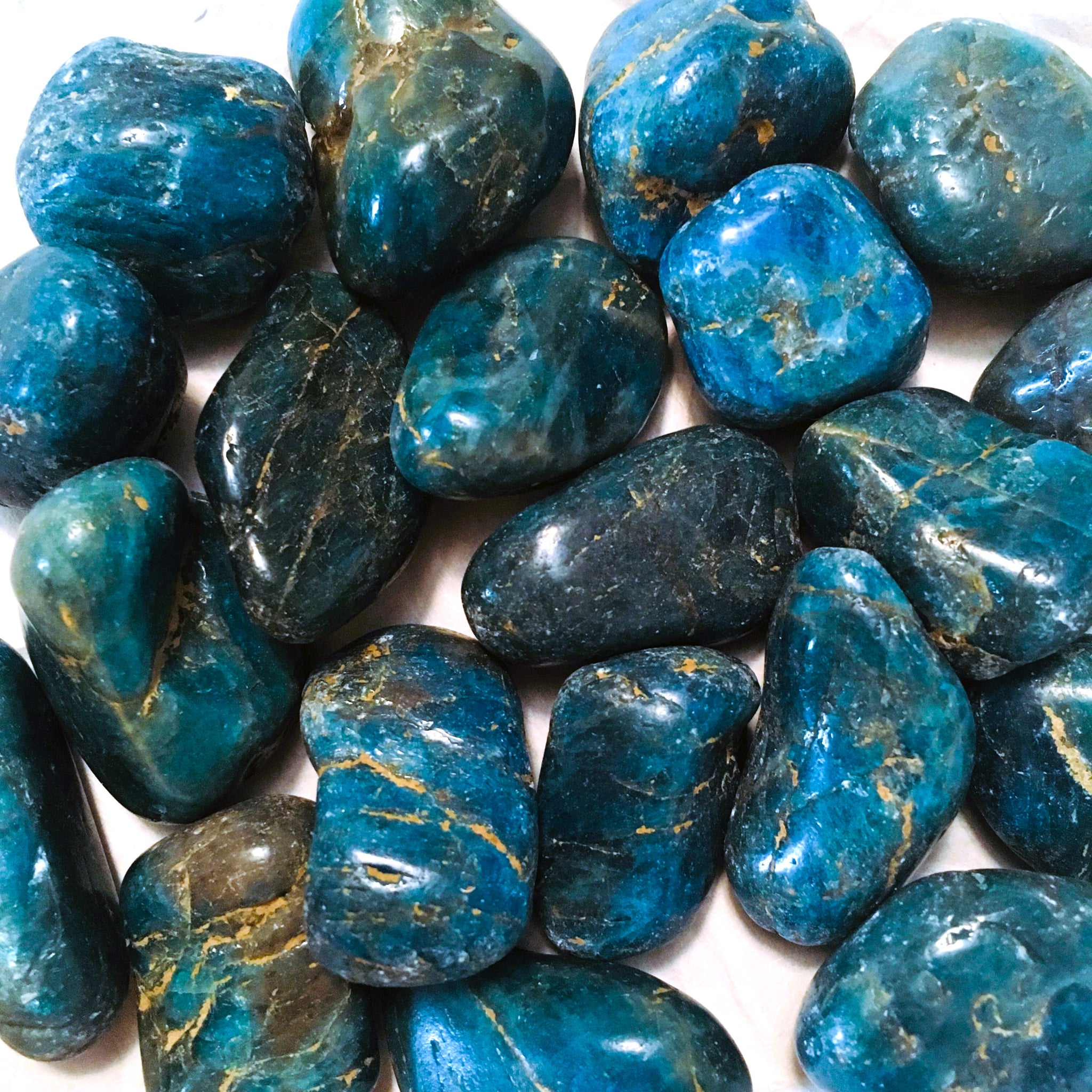 Blue Apatite Tumbled