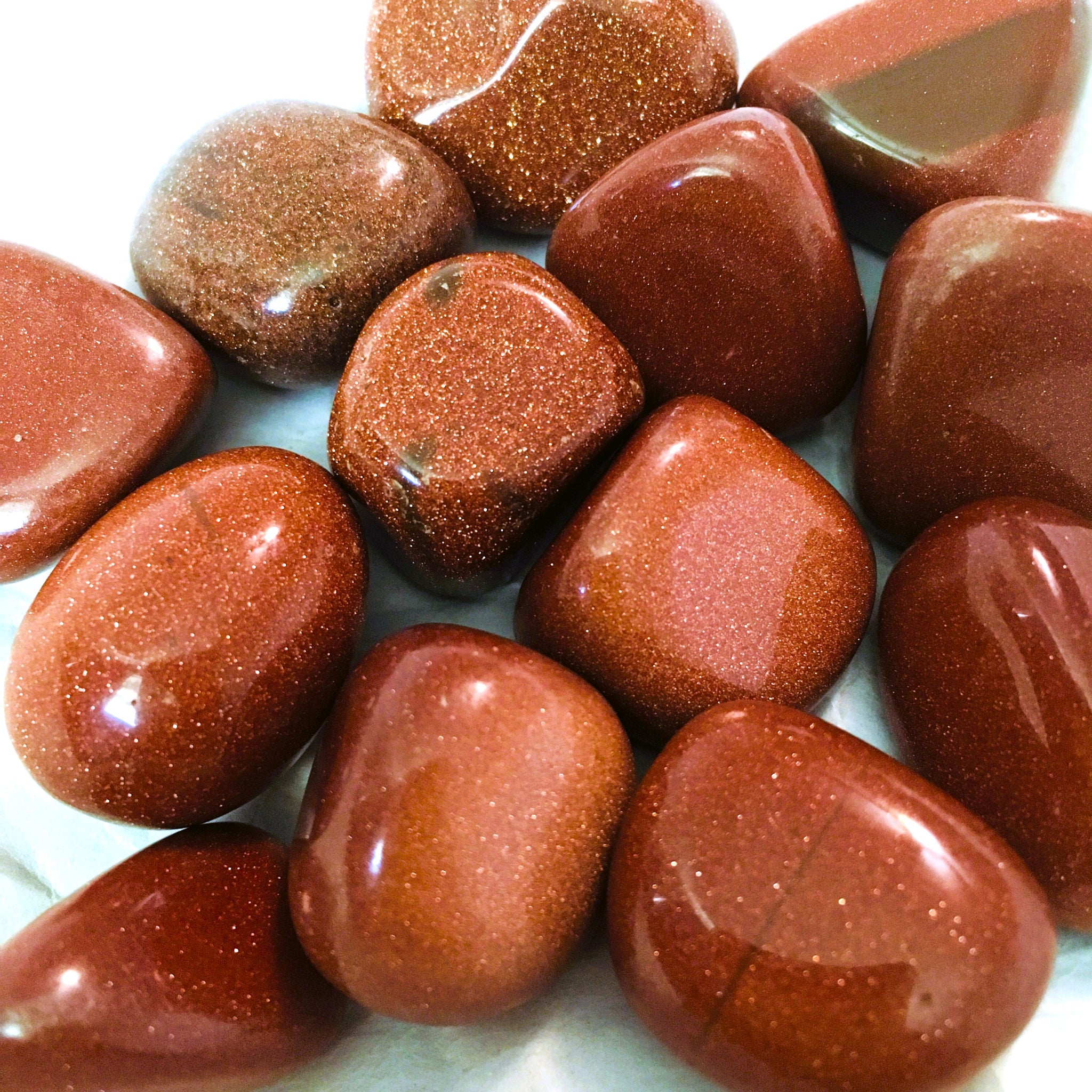 Red Goldstone Tumbled