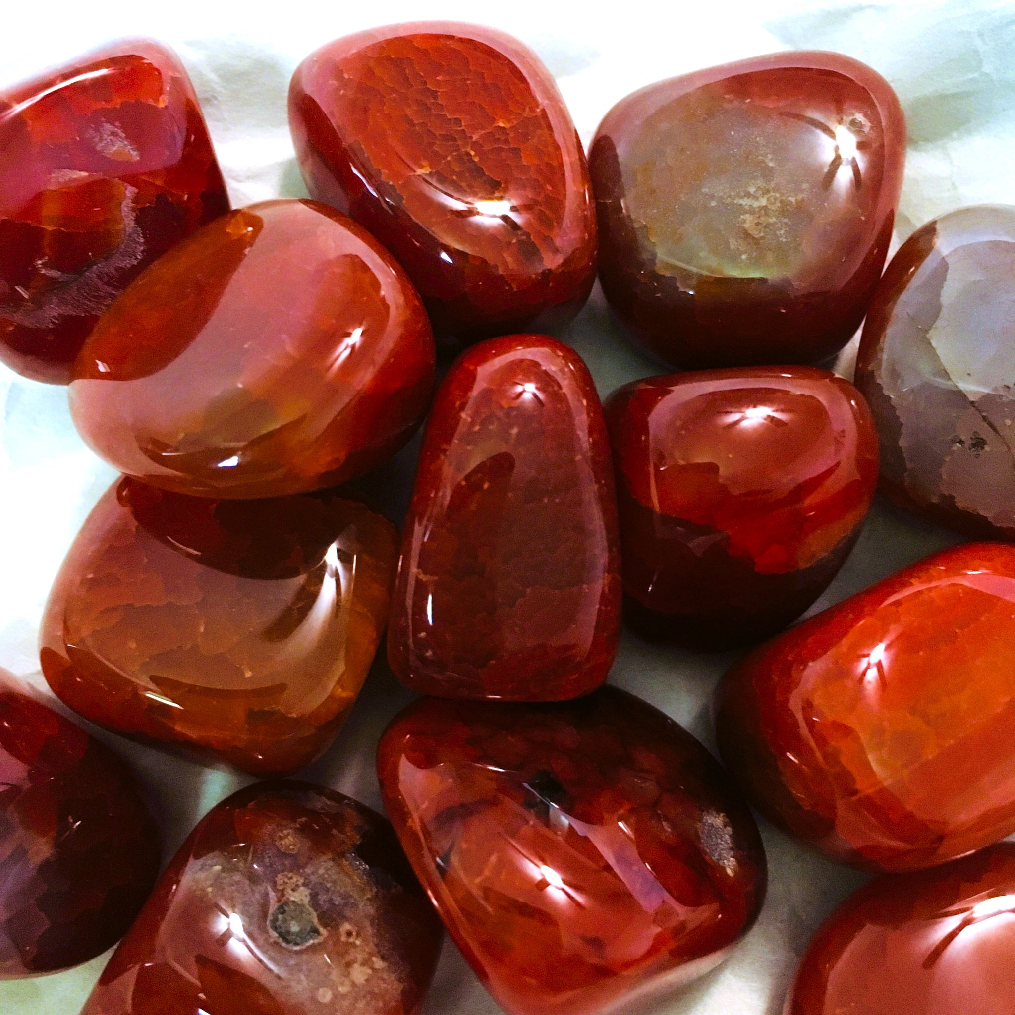 Fire Agate Tumbled