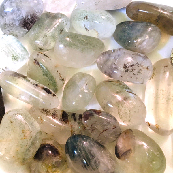Chlorite Lodolite Tumbled