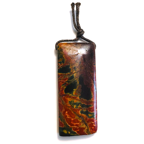 Natural Red Creek Jasper Pendant Long Oval (Copy)