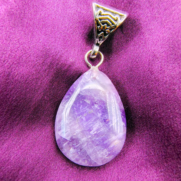 Amethyst Crystal Drop Pendant