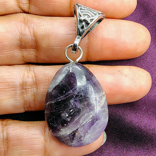 Amethyst Crystal Drop Pendant