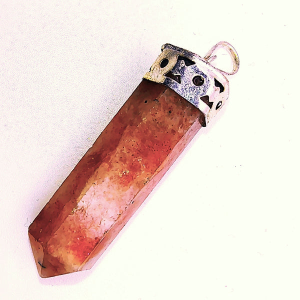 Sunstone Cap Pencil Pendant
