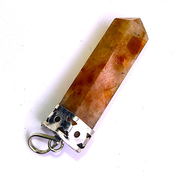 Sunstone Cap Pencil Pendant