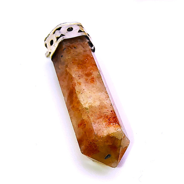 Sunstone Cap Pencil Pendant