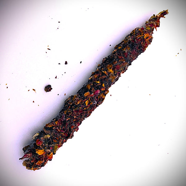 Rose Petals Chime Spell Candle Set of 2 herb dressed Ritual candle