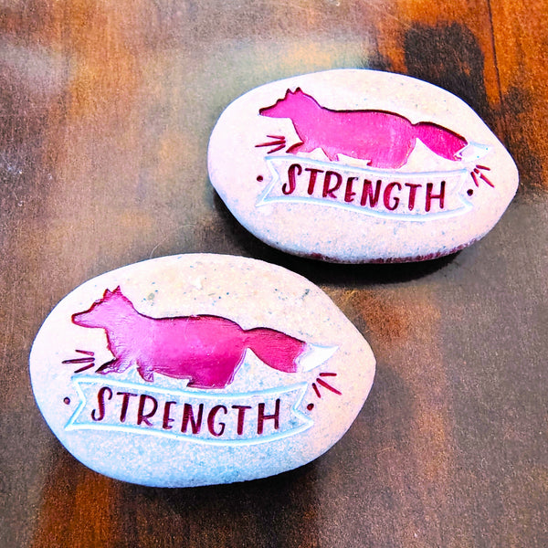 Expedition Stone "Climb Every Mountain... -STRENGTH" Kindness Rock