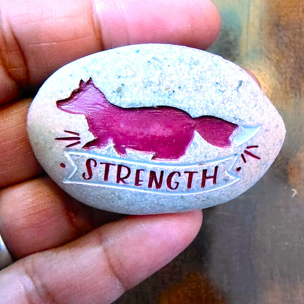 Expedition Stone "Climb Every Mountain... -STRENGTH" Kindness Rock