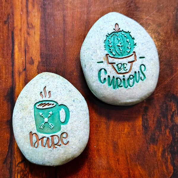 Expedition Stone "Be Curious - DARE" Kindness Rock