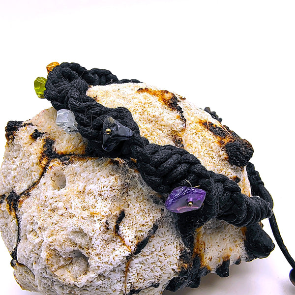 Seven Chakra Raw Crystal Chip Gemstone Bracelet