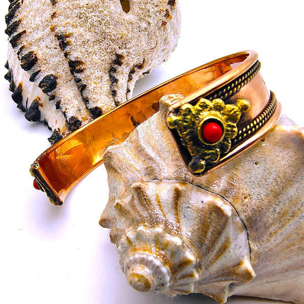 Copper Bracelet "kada" style adjustable Unisex