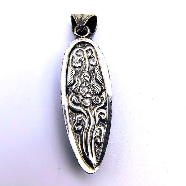 Orthoceras Fossil Pendant Sterling Silver