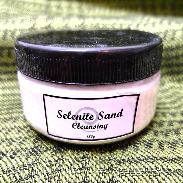 Harmonia Gemstone "Selenite" Sand Cleansing Jar 180g