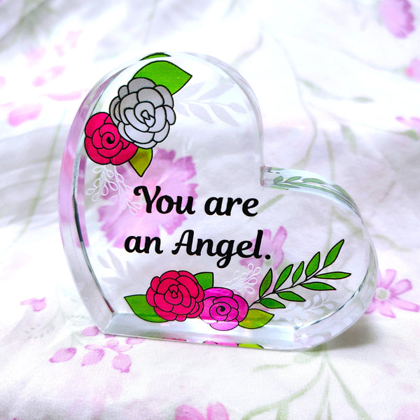 Heart of Angelstar Art Glass "You are an Angel" Home Decor