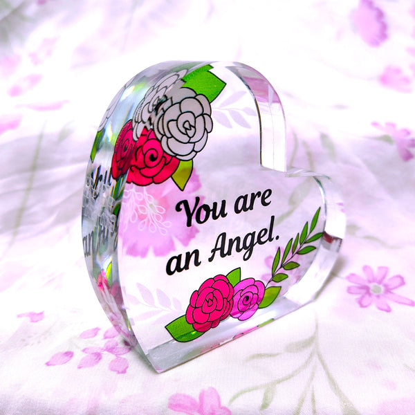 Heart of Angelstar Art Glass "You are an Angel" Home Decor