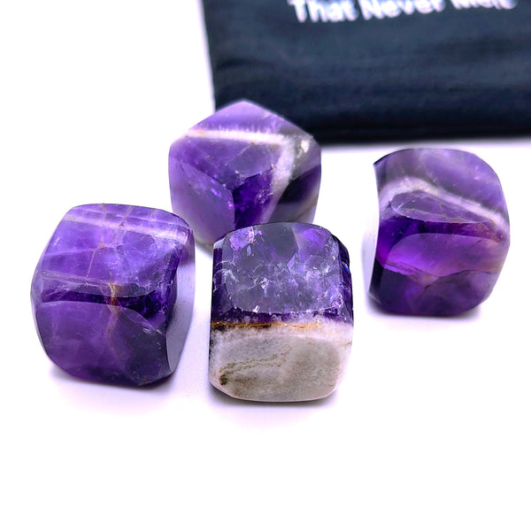 Ice Cubes That Never Melt 4 Amethyst Crystal Tumble Cubes