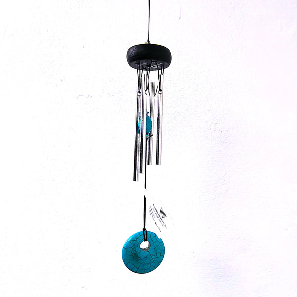Woodstock Precious Stones Chime Turquoise 12" Wind Catcher.